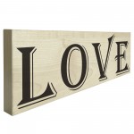 Love Freestanding Wooden Hangable Home Decor Plaque