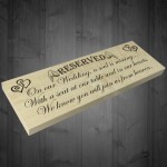 A Soul Is Missing Freestanding Wedding Memorial Plaque
