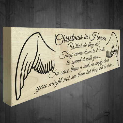 Christmas In Heaven Freestanding Decoration Memorial Plaque