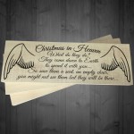 Christmas In Heaven Freestanding Decoration Memorial Plaque