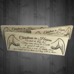 Christmas In Heaven Freestanding Decoration Memorial Plaque