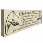 Christmas In Heaven Freestanding Decoration Memorial Plaque