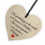 Greatest Joy Mother Midwife Wooden Hanging Heart Nurse Gift