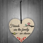 Friends Are We Choose Wooden Hanging Heart