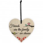 Friends Are We Choose Wooden Hanging Heart