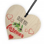 Olive You Forever Wooden Hanging Heart Plaque Kitchen Sign