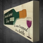 I Rescued Some Wine Freestanding Novelty Gift Plaque