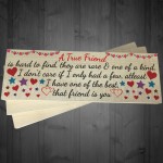 A True Friend Is Hard To Find freestanding Friendship Plaque