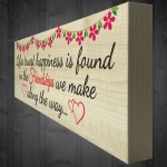 Happiness is Found in Friends Along The Way Freestanding Plaque