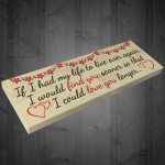 Find You, Love You Longer Freestanding Valentines Day Plaque 