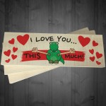 I Love You This Much Freestanding Valentines Day Plaque