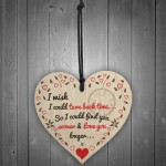 Find You Sooner Love You Longer Wooden Heart Valentines Day Gift