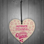 Ultimate Drama Queen Novelty Wooden Hanging Heart Plaque