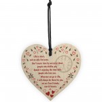 True Friends Now & Forever Wooden Hanging Heart Plaque