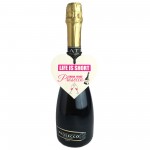 Drink More Prosecco Novelty Wooden Hanging Heart Plaque