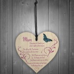 Mum I Will Always Love You Wooden Hanging Heart 