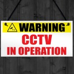 Warning CCTV In Operation Home Security Sign 