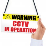 Warning CCTV In Operation Home Security Sign 