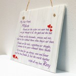 Personalised Friends Are.. Friendship Plaque Sign Thank You Gift