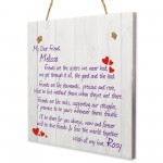 Personalised Friends Are.. Friendship Plaque Sign Thank You Gift