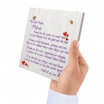 Personalised Friends Are.. Friendship Plaque Sign Thank You Gift