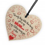 Better Than Mum Nanny Wooden Hanging Heart