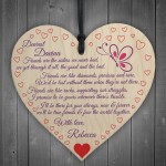 Personalised Friends Are The Sisters Wooden Hanging Heart