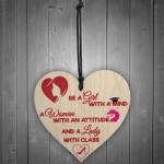 Mind Attitude Class Motivational Novelty Hanging Heart Gift