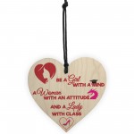 Mind Attitude Class Motivational Novelty Hanging Heart Gift