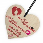 Mind Attitude Class Motivational Novelty Hanging Heart Gift