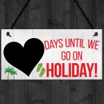 Chalkboard Countdown Days Until Holiday Hanging Sign Plaque Gift