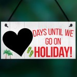 Chalkboard Countdown Days Until Holiday Hanging Sign Plaque Gift