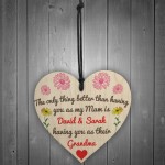 Better Than Mum Personalised Hanging Heart Mothers Day Gift Sign