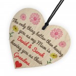 Better Than Mum Personalised Hanging Heart Mothers Day Gift Sign