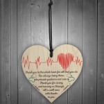 Thank You Is Well Now Doctors & Nurses Thank you Heart Gift Sign