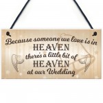  You Would Be Here If Heaven Wasn't Far Away Hanging Plaque Sign