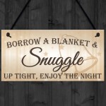 Snuggle Up Tight Cute Hanging Wedding Plaque Gift Sign