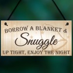 Snuggle Up Tight Cute Hanging Wedding Plaque Gift Sign