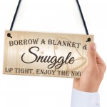 Snuggle Up Tight Cute Hanging Wedding Plaque Gift Sign