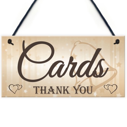 Cards Thank You Sign Wedding Post Box Table Decor Plaque