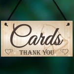 Cards Thank You Sign Wedding Post Box Table Decor Plaque