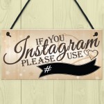 If You Instagram Hanging Chalkboard Wedding Decoration Plaque