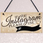 If You Instagram Hanging Chalkboard Wedding Decoration Plaque