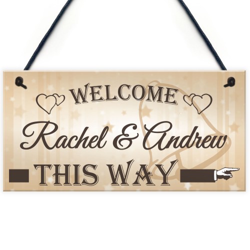 Personalised Wedding Welcome Sign 