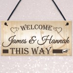 Personalised Wedding Welcome Sign 