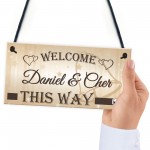 Personalised Wedding Welcome Sign 