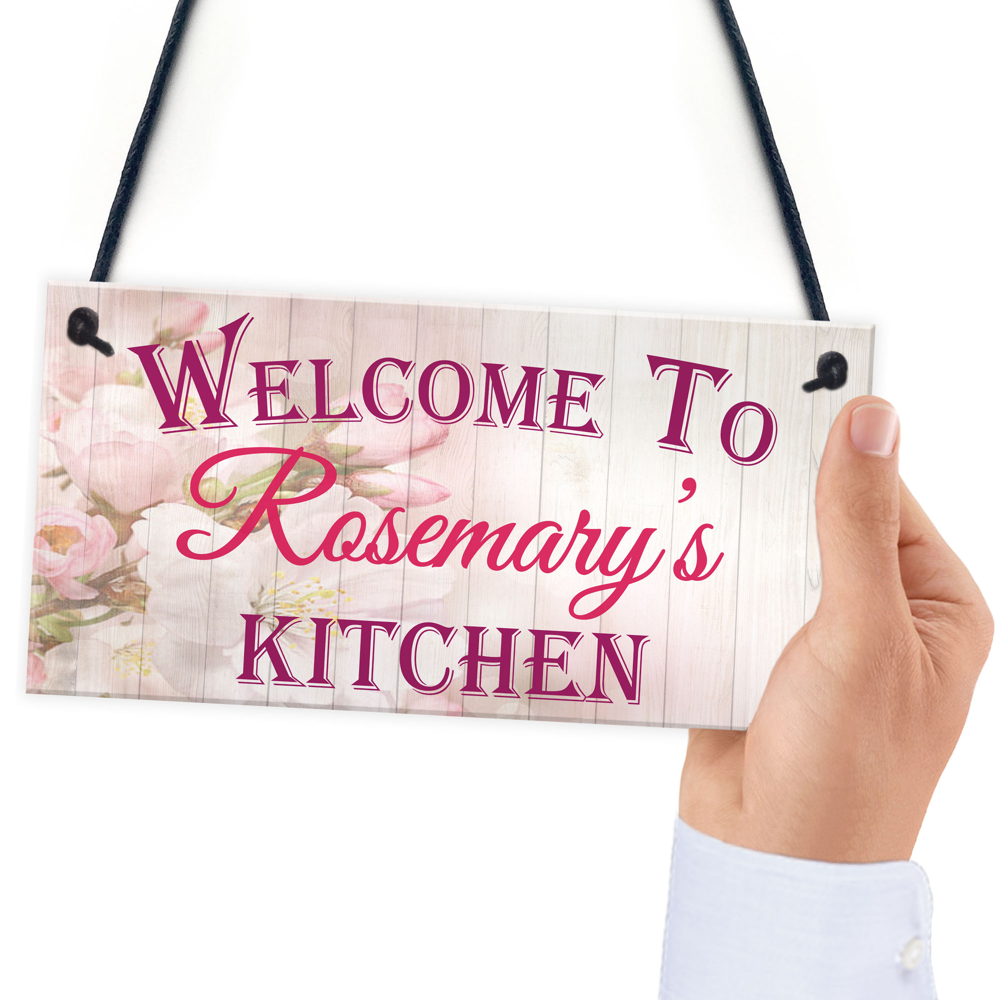 Personalised Kitchen Hanging Plaque