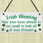 Irish Blessing Hanging Plaque