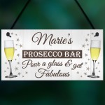 Personalised Prosecco Bar Hanging Plaque