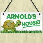 Personalised Pet Turtle House Hanging Plaque